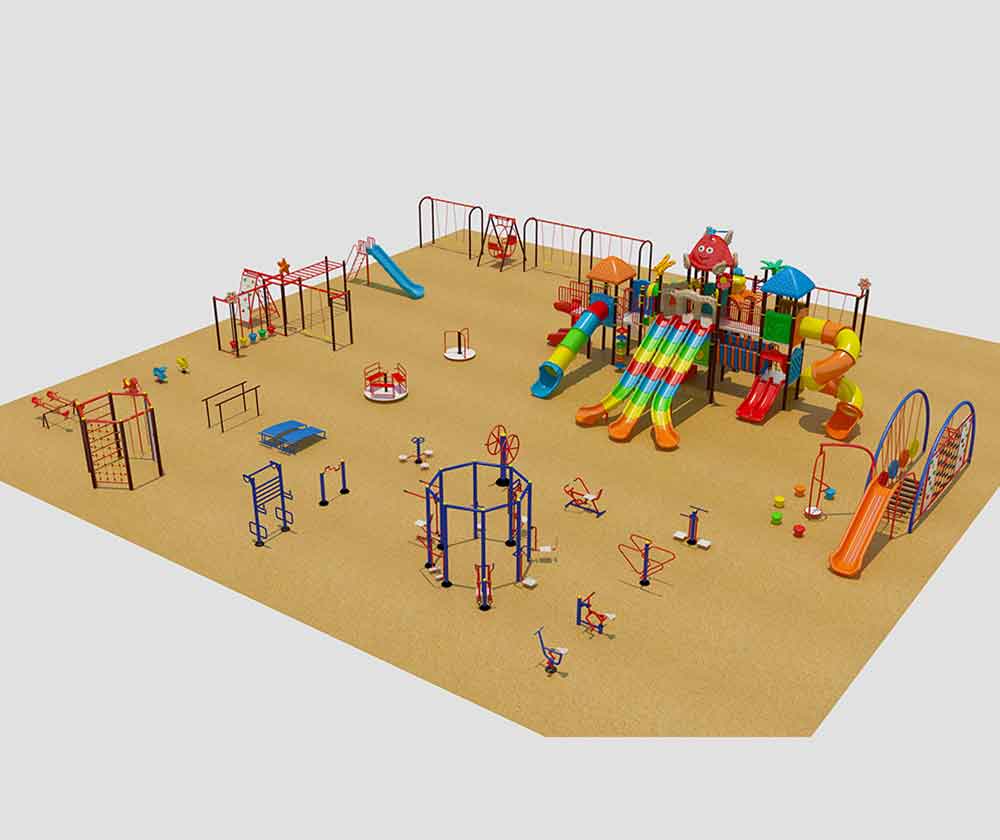 Outdoor Multiplay Set In Gariaband